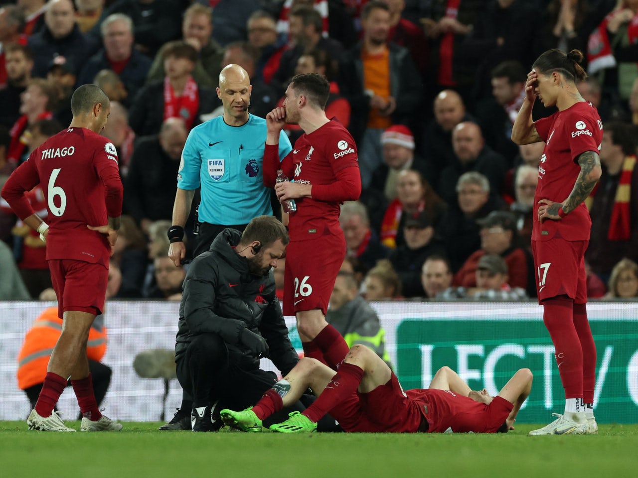 Diogo Jota desfalca Liverpool quase dois meses devido a lesão